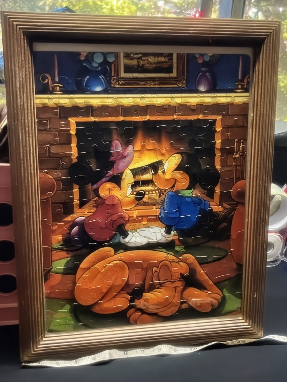 framed vintage Disney Friends 100-Piece Jigsaw Puzzle by Golden, Mickey
